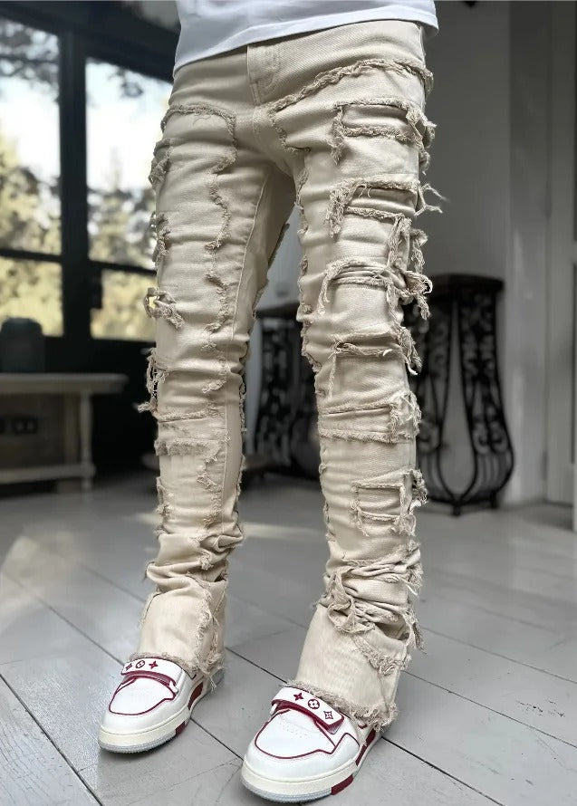 Ripped Stacked jeans