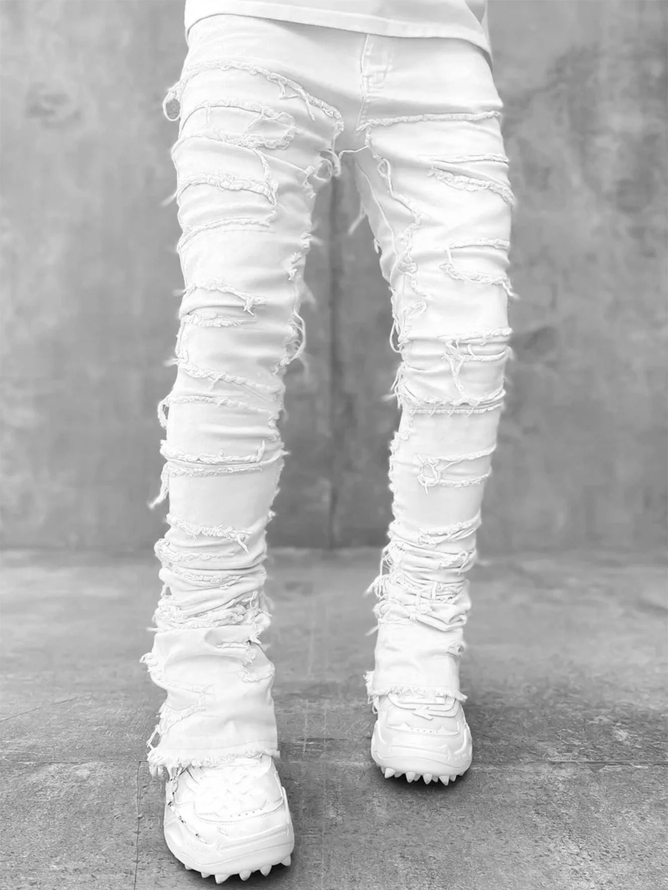 Ripped Stacked jeans