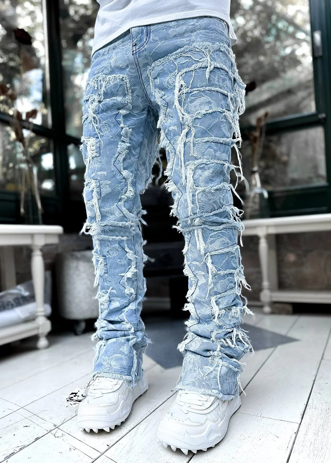 Ripped Stacked jeans