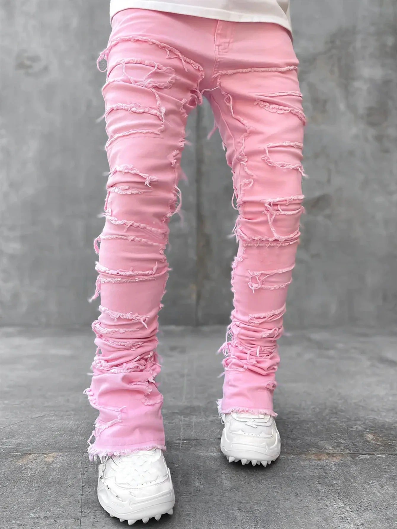 Ripped Stacked jeans